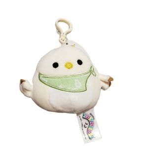 Squishmallow Todd the Chick with Bandana 3.5" Clip NWT Easter Rooster